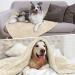 PetAmi Fluffy Waterproof Dog Blanket Fleece 40x60 - Beige Large | Soft Warm Throw for Large Dogs and Cats | Furniture Protector Sofa Couch Bed - Buy Online on GoSupps.com