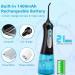 Cordless Water Flosser with 3 Modes & 4 Tips | Portable Oral Irrigator for Travel | IPX7 Waterproof Teeth Cleaner - Black - Buy Online on GoSupps.com