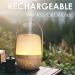ARVIDSSON Wireless Essential Oil Diffusers Rechargeable Diffusers for Essential Oils Portable Cordless Aromatherapy Diffuser with Battery Operated Travel Diffuser Wood 100ml - Buy Online on GoSupps.com