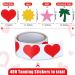 400-Piece Tanning Bed Stickers for Body, Funny Heart Labels, Self-Adhesive Sun Tan Stickers, 100 Pieces Per Roll - 1.2 x 0.8 Inches - Buy Online on GoSupps.com
