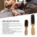 2pcs Beard Brush Set - Wooden Handle Skin-Friendly Barber Tool for Easy Beard Care & Cleaning - Buy Online on GoSupps.com