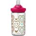 Eddy+ Kids 14oz BPA-Free Water Bottle with Straw - Hearts Design - Buy Online on GoSupps.com