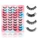 EMEDA 20 Pairs 3D Fluffy Russian D Curl Strip Lashes Multipack - 100% Handmade Faux Mink Lashes 15mm-18mm - Extensions-Like Look - Buy Online on GoSupps.com