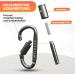 Premium 80mm D-Shaped Screw Carabiner Set with Suspension Lock Durable Aluminum Hook for Camping & Hiking - Silver - Buy Online on GoSupps.com
