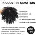 Messy Bun Hair Piece for Women Synthetic Hair Bun Chignon for Black Women Afro Kinky Curly Bun Hair Extension Hairpieces Afro Puff Elastic Rubber Band Ponytail Extension Fake Hair Accessories for W 003 - Buy Online on GoSupps.com