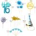 16th Birthday Cake Topper Kit Cake Decoration Happy Birthday Confetti Balloon Cupcake Topper for Birthday Party Decor (16) - Buy Online on GoSupps.com