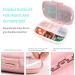 2 Pack Daily Pill Case Travel Pill Box with Label, Waterproof Portable Supplement Case Medicine Container Compact for Pocket - Pink (2 Count) - Buy Online on GoSupps.com