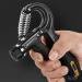 Weikeya Portable Handle Amplifier - Adjustable Digital Counter Force Trainer Stainless Steel Spring & Gloves for Grip Improvement - Black - Buy Online on GoSupps.com
