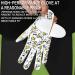 Premium Finger Ten Golf Gloves for Men - Leather with Ball Marker Summer Comfort Weathersof Quality in Gray/Yellow Size M-L - Buy Online on GoSupps.com