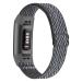 GBPOOT Elastic Nylon Bands Compatible with Fitbit Charge 4/Charge 3/SE, Adjustable Stretchy Breathable Fabric Sport Replacement Wristband for Women Men,Storm Gray For Charge 4/3/3 SE Storm gray