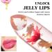 Colour Changing Lip Balm Crystal Clear Waterproof Lip Gloss Clear Flower Jelly Lipstick Non-Fading Moisture Lip Balm Lipsticks for Women Long Lasting (Red) - Buy Online on GoSupps.com
