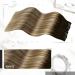 Moresoo 18 Inch Balayage Brown to Chestnut Brown Clip in Human Hair Extensions - 7 Pieces/120g #3/8/22 - Buy Online on GoSupps.com