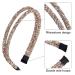 Shop Stylish Strass Hair Bands | Double Crystal Rhinestone Headbands for Women & Girls - Silver Black & Champagne - Buy Online on GoSupps.com
