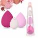 Beauty Blenders Makeup Applicator Sponge Assorted Sizes And Colors Face Paint Puffs Infused Beauty Blenders For Full Coverage Foundation Powder Highlighter Liquid Cream (3pk)