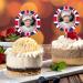 Zceplem British Flag Food Cupcake Picks Union Jack Flag Patriotic Decorations Cake Toppers - Food & Cupcake Picks for 2022 Queen's 70th Jubilee Queen Avatar - Buy Online on GoSupps.com