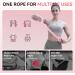 Figure 8 Resistance Band Arm Back Shoulder Exercise Elastic Rope Stretch Fitness Band Foot Leg Hand Stretcher Arm Exerciser for Yoga Pilates Stretching Physical Therapy Home Gym Workout normal Pink - Buy Online on GoSupps.com