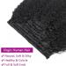 Clip in Hair Extensions 12-26 Inch Kinky Straight Clip ins for Black Women Double Weft Remy Human Hair Full Head Natural Black Color 18 Clips with 8 Pieces Clip in Extensions (Size : 12inches Co - Buy Online on GoSupps.com