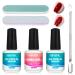 XIFEPFR Gel Nail Polish Remover Kit - 2 Pack Gel Polish Remover with Liquid Latex & Manicure Tools Professional Remove Soak-Off Gel Polish In 2-5 Minutes No Soaking or Wrapping
