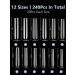 Lionvison 3XL Clear Extra Long Square False Nails Set - 240 Pcs | 12 Sizes Full Cover Press On Tips for Acrylic Nails & Manicure - Buy Online on GoSupps.com