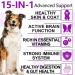 15-in-1 Dog Multivitamin Treats 150 Chews - Hip & Joint, Immune System, Skin & Coat, Gut Health - Duck Flavor for Dogs of All Ages & Breeds - Buy Online on GoSupps.com
