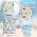 Ledoo 4Pcs Reusable Waterproof Wet Dry Bag with Zipper Pockets - Ideal for Baby, Beach, Gym & Travel - Buy Online on GoSupps.com