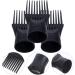HEALLILY 3PCS/Set Hair Dryer Comb Attachment Professional Hair Dryer Comb Nozzle Hairdressing Styling Salon Tool for Barber Shop (Black) - Buy Online on GoSupps.com