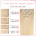 Vlasy Clip in Human Hair Extensions 16 Light Blonde - 7 Pieces Seamless Thick Weft Real Hair Extensions for Women - 80g - Buy Online on GoSupps.com