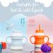 Toddler Straw Sippy Cups Set - Soft Silicone Training Cup with Non-Slip Handle, No-Spill Lid, PA Free, Dishwasher Safe - Blue & Orange - Buy Online on GoSupps.com