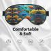 Colorful Fishes Print Unisex Sleep Eye Mask | Soft Comfort Eye Shade for Travel Yoga & Shift Work - Buy Online on GoSupps.com