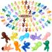 Mini Plastic Babies, Selizo 100pcs Tiny Plastic Baby Figurines Small King Cake Babies Bulk for Ice Cube My Water Broke Baby Shower Games (10 Colors) 10 Colors 100 Pieces