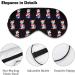 Cat Pattern Sleep Mask Eye Cover - Adjustable Strap, Blocks Light for Night Sleep, Travel, Nap - Men Women - Buy Online on GoSupps.com