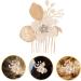 Mikinona Gold Leaf Side Comb Wedding Bride Headpiece Decorative Hair Combs Girl Headpiece Comb for Bridesmaid Hair Comb for Bride Hair Comb for Side Comb Headpiece Hair Comb Clip - Buy Online on GoSupps.com