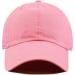 Kids Low Profile Cotton Denim Baseball Cap Hat - Light Pink | UPF 50+ | Ages 6-9 - Buy Online on GoSupps.com