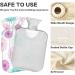 NAANLE Dehlia Flower 2L Hot Water Bottle - Large Transparent Hot Water Bottle for Menstrual Cramps Pain Relief and Heat Therapy - Buy Online on GoSupps.com