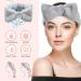 Premium Coral Fleece Spa Headband for Women | Elastic Hair Wrap | Ideal for Makeup Shower & Skin Care - Gray - Buy Online on GoSupps.com