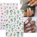 jmeowio JMEOWIO 10 Sheets Marble French Tip Nail Art Stickers Decals Self-Adhesive Leaves Nail Supplies Nail Art Design Decoration Accessories - Buy Online on GoSupps.com