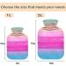 NAANLE Blue Pink Wood Heat Bottle - 1L Transparent Hot Water Bottle for Bed Hand & Feet Warmer | Pain Relief & Cold Therapy - Buy Online on GoSupps.com