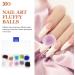 FOMIYES 4 Boxes Nail Set Manicure Fluffy Nail Brush Nail Charms Nail Decoration Nail Tech Must Haves Trinket Cute Magnetic Nails Decoration Nail Rhinestones 3d Hairball Velvet Decorations - Buy Online on GoSupps.com
