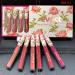 EVPCT 6Pcs Peony Flower Liquid Matte Lipstick Set - Dark Red Purple Shades - Long Lasting Waterproof Formula - 24-Hour Matte Finish - Lip Stain Set for Women - 6 Count - Buy Online on GoSupps.com