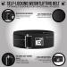 Adjustable Weight Lifting Belt - High Quality for CrossFit Powerlifting & Olympic Athletes | XS Black - Buy Online on GoSupps.com