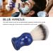 Handmade Blue Handle Shaving Brush | Professional Men's Barber Grooming Brush for Salon Use - Buy Online on GoSupps.com