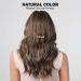 HAIRCUBE Brown Curly Synthetic Wig with Blonde Highlights for Women - Buy Online on GoSupps.com
