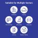 Meditrade Nitrile Examination Gloves - Medium Powder Free Hypoallergenic Heavy Duty Long Cuff Ambidextrous Disposable for Any Sector Bulk Buy (Large) (Violet) - Buy Online on GoSupps.com