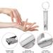 HCHGJKN Nail Clippers Stainless Steel Ultra-thin Foldable Hand Toe Nail Clippers Cutter With Keychain Cutter Trimmer Silver Tool Key Ring - Buy Online on GoSupps.com
