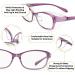Anti Fog Bifocal Reading Glasses Safety Readers Blue Light Blocking for Men Women with Shields Anti UV400 Eyewear Purple 2.0 x - Buy Online on GoSupps.com