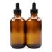 4oz Amber Glass Dropper Bottles (6-Pack) for Essential Oils, Cosmetics, Cooking - Refillable Amber Brown Glass - Buy Online on GoSupps.com