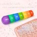 Tablet Box 7 Days - 2 Tablets Per Compartment Moisture-Resistant Medication Organizer - Portable Rainbow Design - Buy Online on GoSupps.com