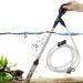 hygger Manual 80GPH/256GPH Gravel Vacuum for Aquarium, Run in Seconds Aquarium Gravel Cleaner Low Water Level Water Changer Fish Tank Cleaner with Pinch or Grip Suction Ball Adjustable Length(S/L)
