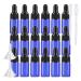 BPZXL 20 pieces empty 3ml blue glass pipette bottle small amber blue glass bottle sample glass pipette dripping bottle for aromatherapy essential oils