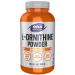 NOW Foods Sports Nutrition L- Ornithine Powder Protein Metabolism* and Urea Detox* Amino Acids 8-Ounce 8 Ounce (Pack of 1)